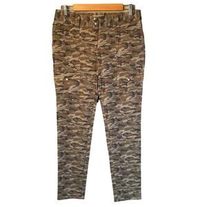 Anatomie Camo Print Utility Pocket Pants Casual Trousers Military Style Small